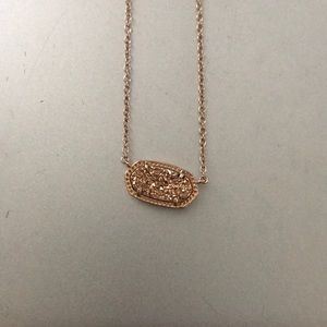 Drusy rose gold Elisa necklace